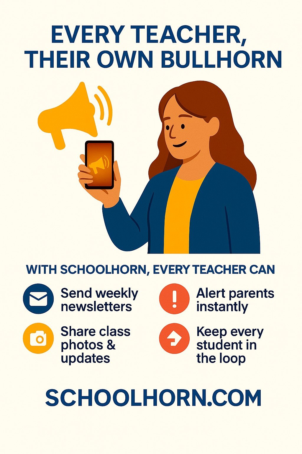 Every teacher, their own bullhorn